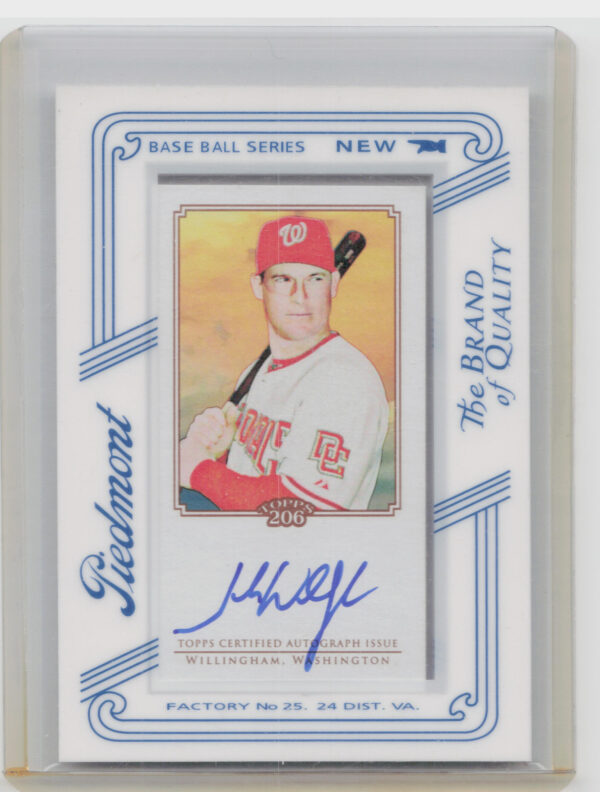 2010 Topps 206 Josh Willingham AU #TA-JW Nationals Mini Framed Autographs Piedmo