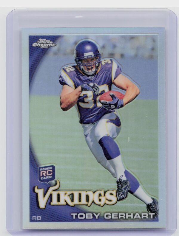 2010 Topps Chrome Toby Gerhart Refractors #C216 Vikings