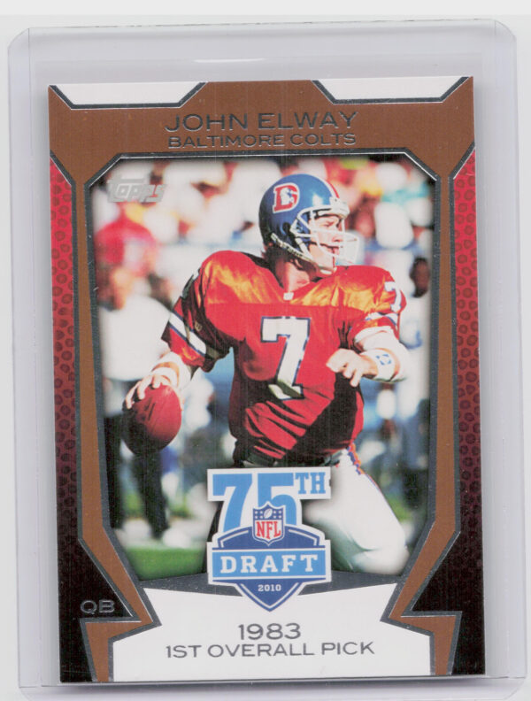 2010 Topps John Elway #75DA-29 Broncos Draft 75th Anniversary