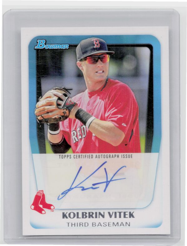 2011 Bowman Kolbrin Vitek AU #BPA-KV Sox Prospect Autographs