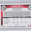 2011 Topps Beanie Wells Red SN77 #68 Cardinals - Image 3