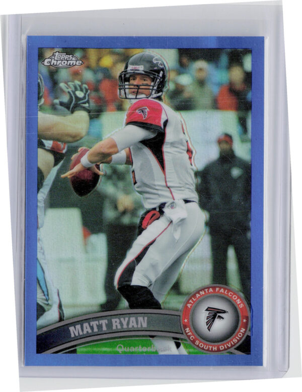 2011 Topps Chrome Matt Ryan Blue Refractors SN199 #140 Falcons