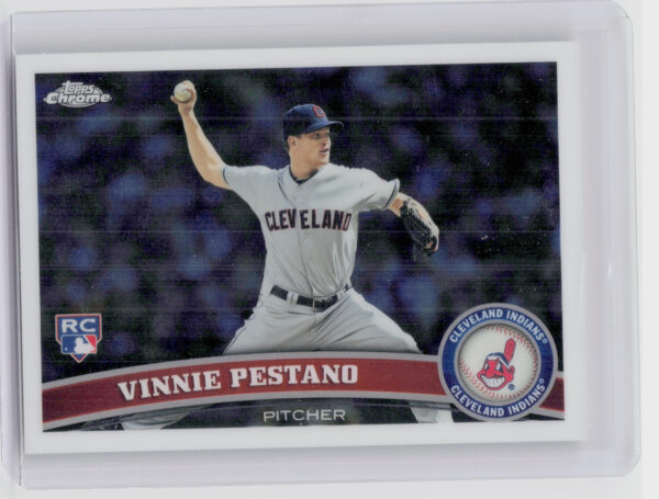 2011 Topps Chrome Vinnie Pestano RC #201 Indians