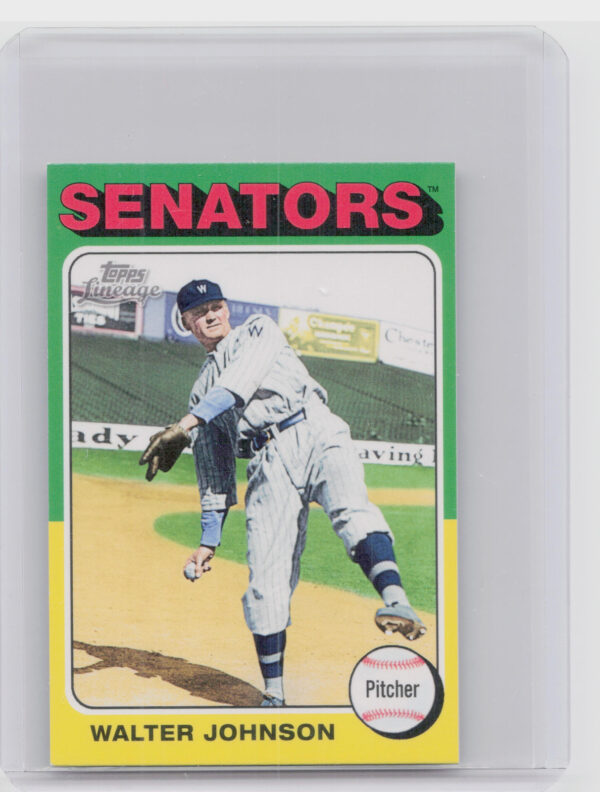 2011 Topps Lineage Walter Johnson 1975 Mini #16 Senators