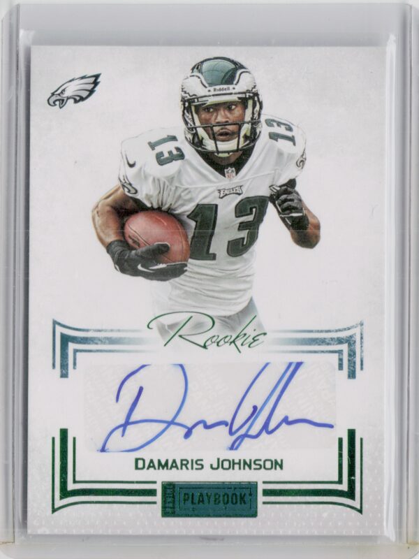 2012 Panini Playbook Damaris Johnson Green AU SN5 #98 Eagles