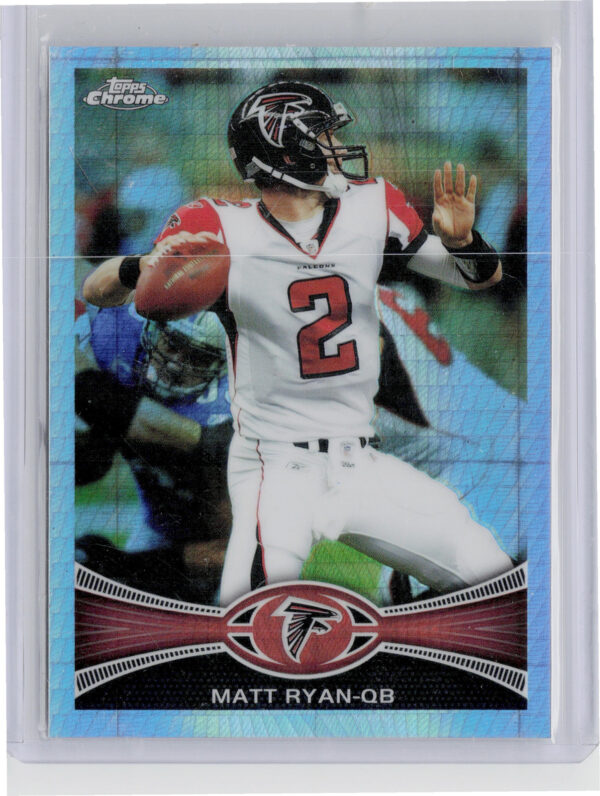 2012 Topps Chrome Matt Ryan Prism Refractors SN216 #91 Falcons