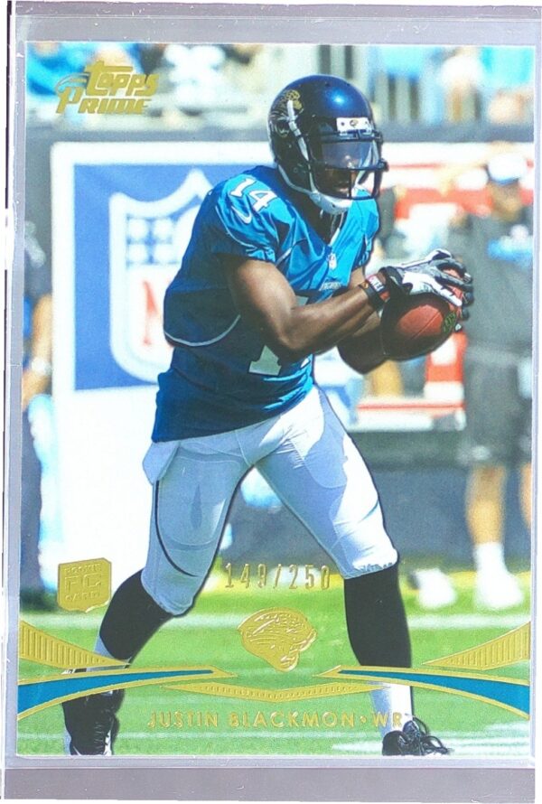 2012 Topps Prime (Hobby) Justin Blackmon Gold /250 RC #70 Jaguars
