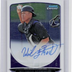 2013 Bowman Chrome Wilfredo Rodriguez AU #BCA-WF Rockies Prospects Autographs
