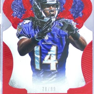 2013 Crown Royale Marlon Brown Red (Die Cut Crown) /99 #166 Ravens
