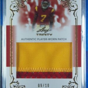 2013 Leaf Trinity T.J. McDonald SN10 MEM #DP-TJM Trojans Jumbo Patch Gold