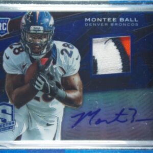 2013 Panini Spectra Montee Ball AU MEM SN49 #229 Broncos Spectra Rookie Signatur