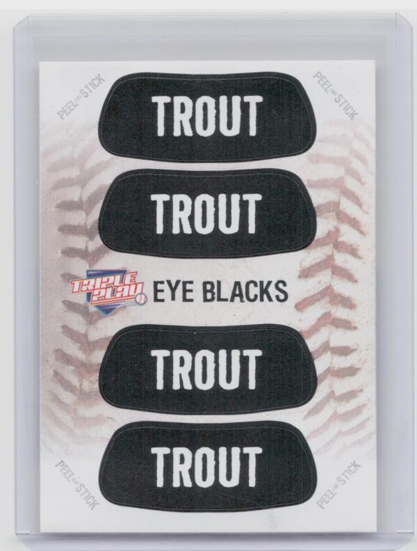 2013 Panini Triple Play Mike Trout #2 Angels Eye Black