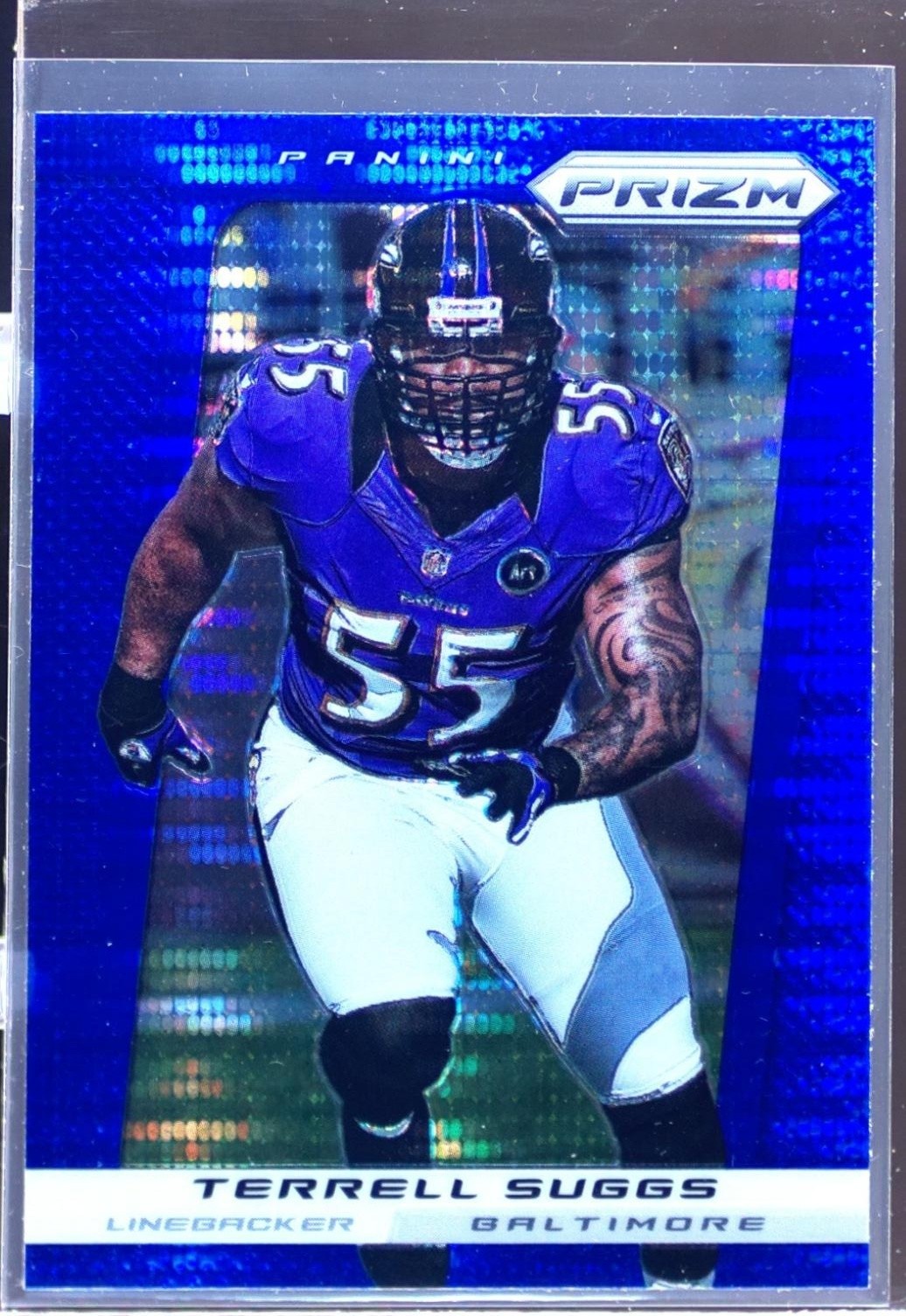 2013 Prizm Terrell Suggs Prizms Blue Pulsar #6 Ravens