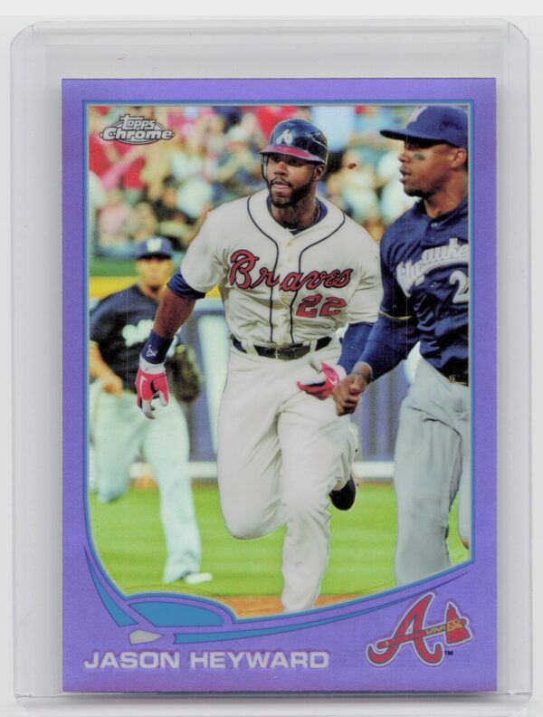 2013 Topps Chrome Jason Heyward Purple Refractors #6 Braves