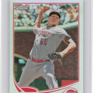 2013 Topps Chrome Mat Latos Refractors #137 Reds