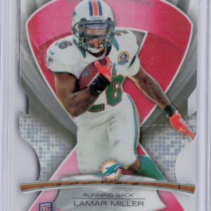 2013 Topps Platinum Lamar Miller #ABMDC-LM Dolphins Pink Die Cut