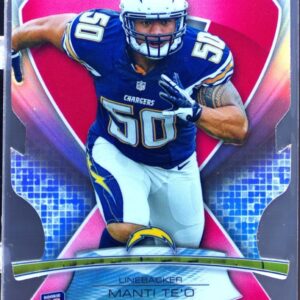 2013 Topps Platinum Manti Te'o RC #ABMDC-MT Chargers Die Cut Ribbons