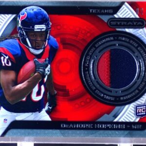 2013 Topps Strata DeAndre Hopkins /10 JSY RC #SR-DH Texans Relics Ruby Patch
