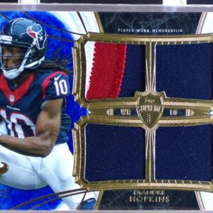 2013 Topps Supreme DeAndre Hopkins /15 JSY RC #SRQR-DH Texans Quad Relics Blue