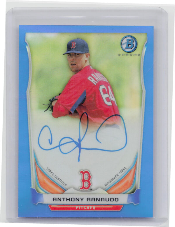 2014 Bowman Chrome Anthony Ranaudo AU SN150 #BCAP-AR Sox Prospect Autographs Blu