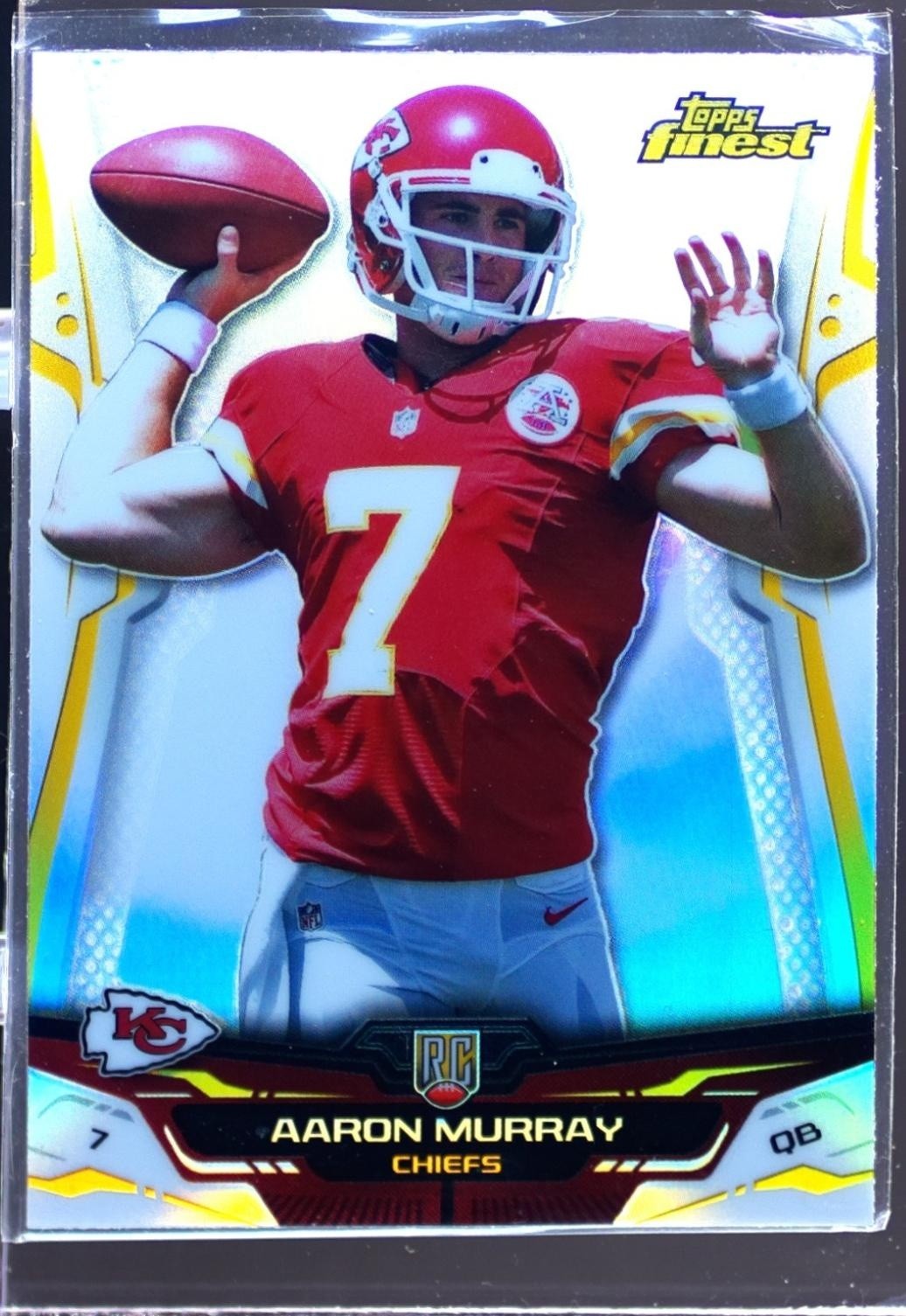2014 Finest Aaron Murray Refractors RC #135 Chiefs