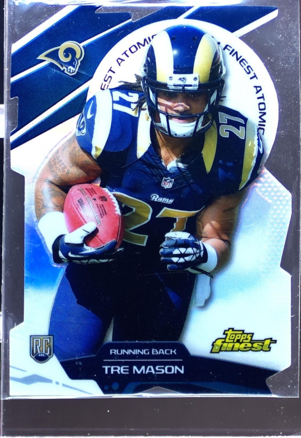2014 Finest Tre Mason RC #FAR-TM Rams Atomic Refractor Rookies