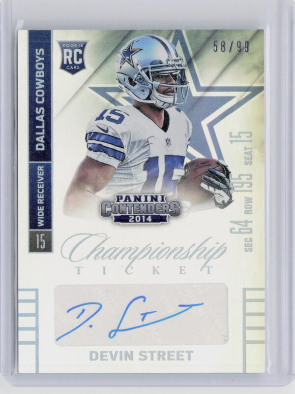 2014 Panini Contenders Devin Street Championship Ticket #125 Cowboys
