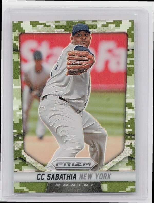 2014 Prizm CC Sabathia Prizms Camo #77 Yankees