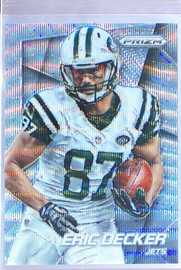 2014 Prizm Eric Decker Light Blue Wave Prizm /99 #110 Jets