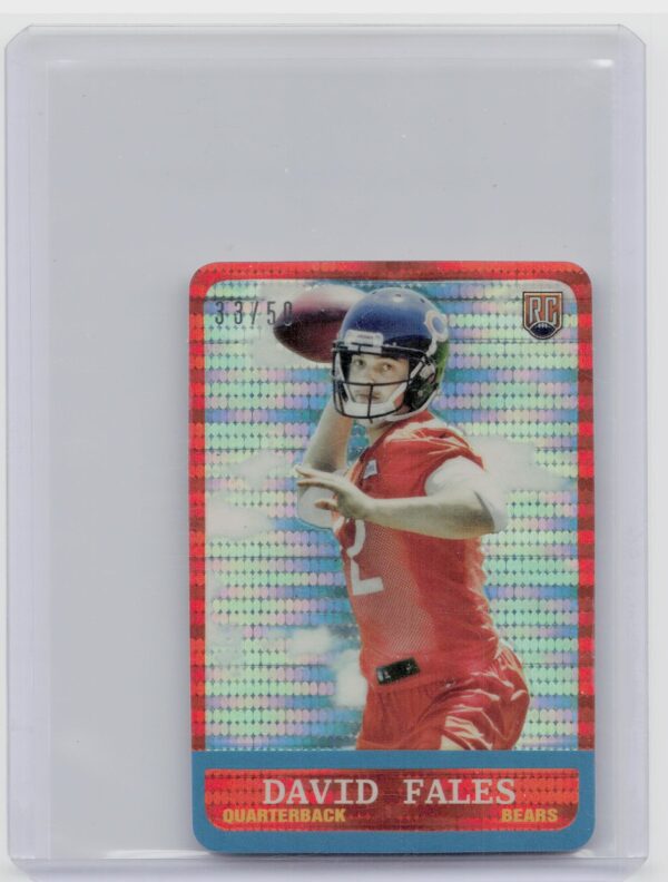 2014 Topps Chrome David Fales /50 #40 Bears 1963 Minis Pulsar Refractors Die Cu