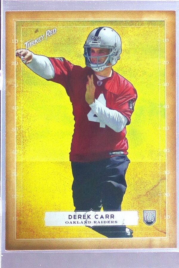 2014 Topps Turkey Red Derek Carr Mini RC #6 Raiders