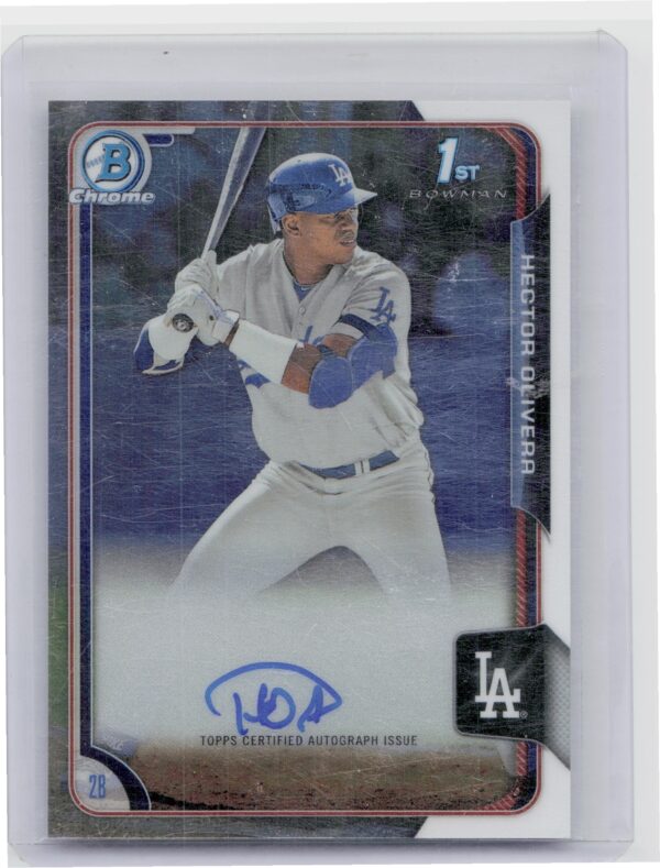 2015 Bowman Chrome Hector Olivera AU #BCAP-HO Dodgers Prospect Autographs