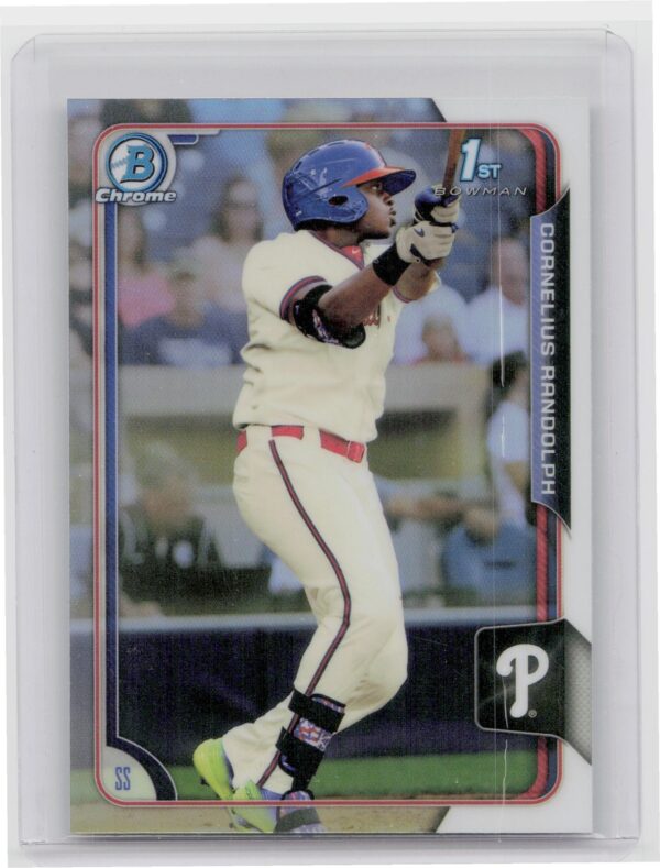 2015 Bowman Draft Cornelius Randolph Chrome Refractors #66 Phillies