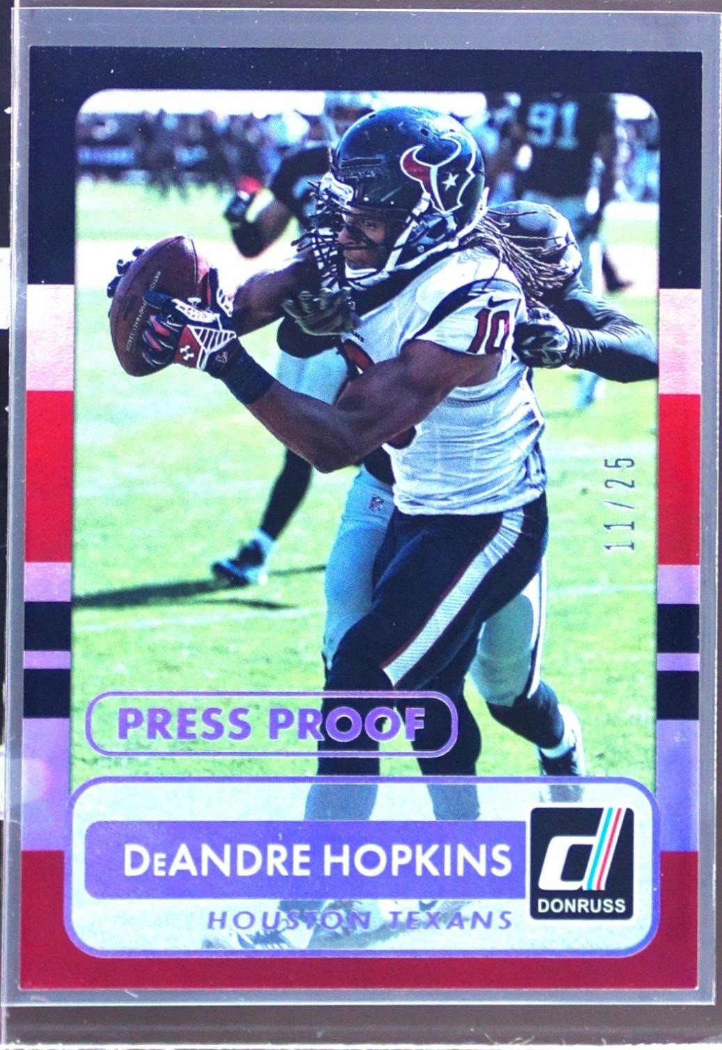 2015 Donruss DeAndre Hopkins Press Proof Silver /25 #94 Texans
