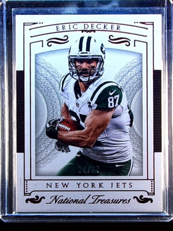 2015 NT Eric Decker Jersey Number Red /87 #69 Jets