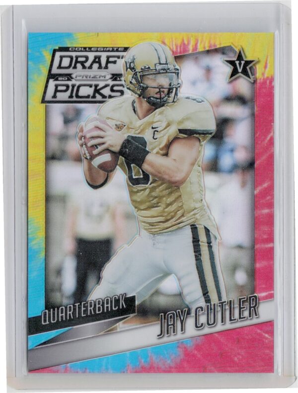 2015 Panini Prizm Collegiate Draft Picks Jay Cutler Prizms Tie Dyed SN49 #45 Com