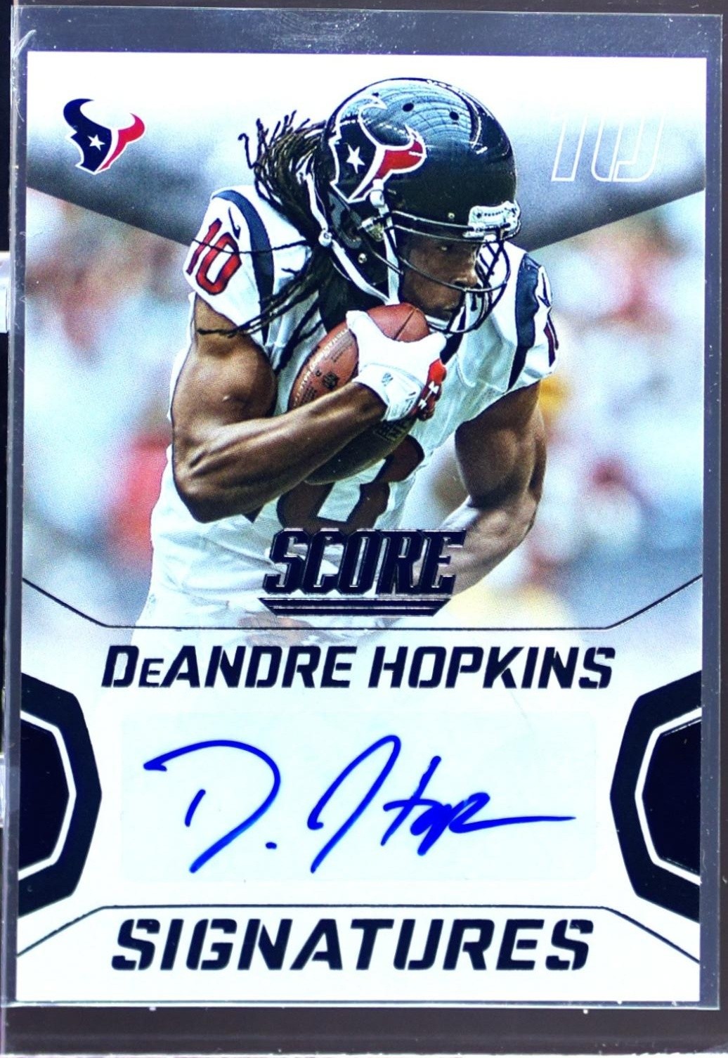 2015 Score DeAndre Hopkins Auto #20 Texans Signatures