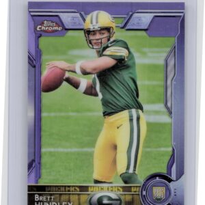 2015 Topps Chrome Brett Hundley Purple Refractor #102 Packers