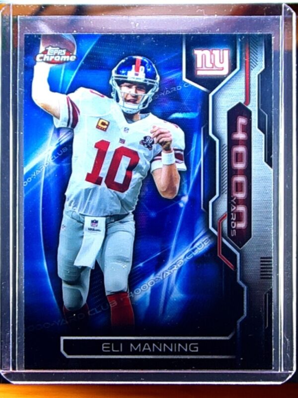 2015 Topps Chrome Eli Manning #AT4K-EM Giants All Time 4000 Yard Club