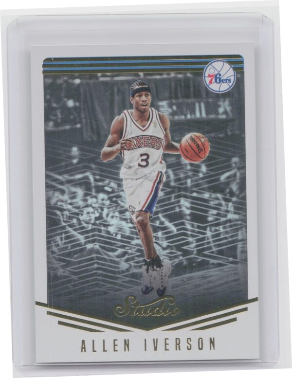 2016-17 Panini Studio Allen Iverson #74 76ers