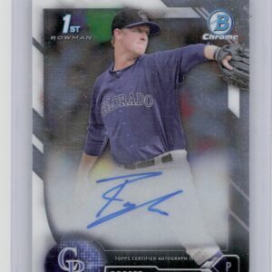 2016 Bowman Draft Robert Tyler AU #CDA-RT Rockies Chrome Draft Pick Autographs