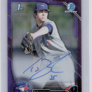 2016 Bowman Draft T.J. Zeuch AU SN250 #CDA-TZ Jays Chrome Draft Pick Autographs