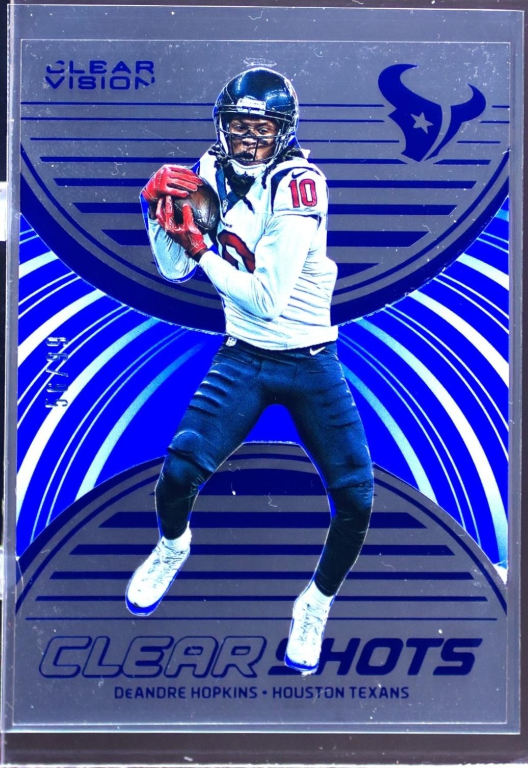 2016 Clear Vision DeAndre Hopkins /99 #4 Texans Clear Shots Blue