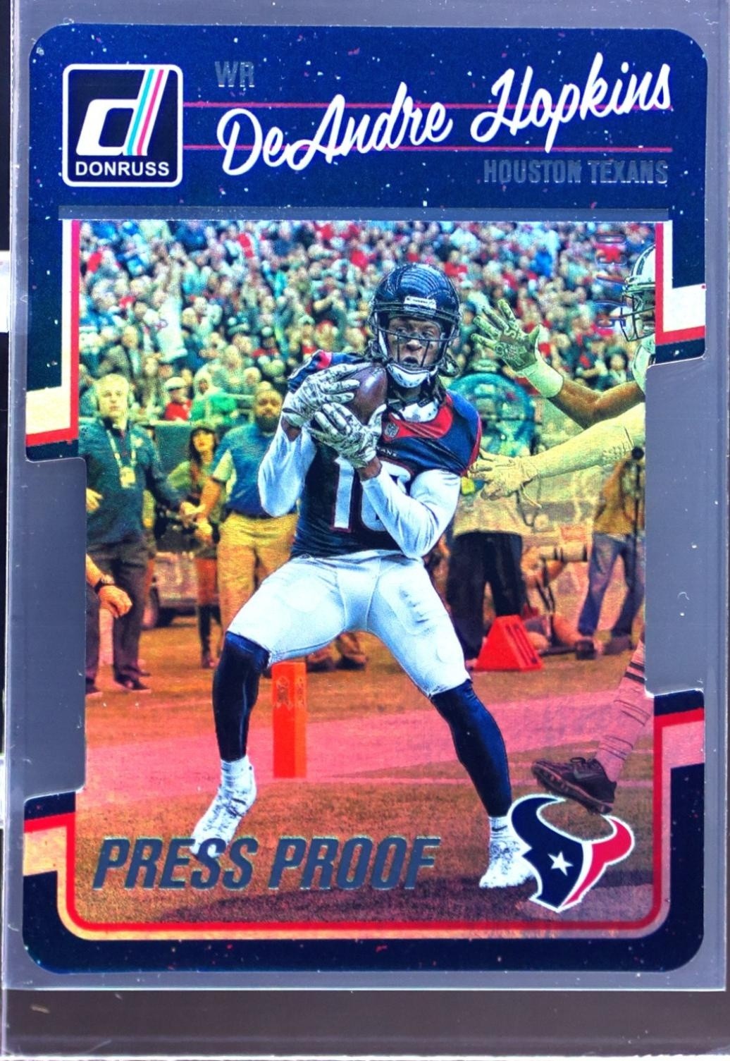 2016 Donruss DeAndre Hopkins Press Proofs Silver Die Cut /75 #118 Texans