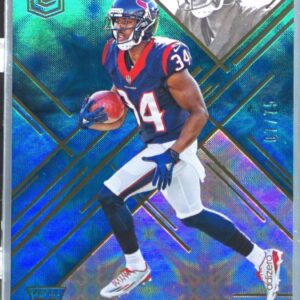 2016 Donruss Elite Tyler Ervin RC Teal /75 #187 Texans