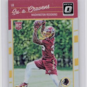 2016 Donruss Optic Su'a Cravens Holo #142 Redskins