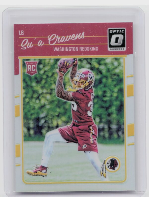 2016 Donruss Optic Su'a Cravens Holo #142 Redskins