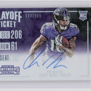 2016 Panini Contenders Chris Moore Playoff Ticket AU SN199 #374 Ravens