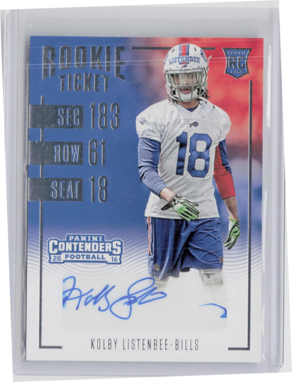 2016 Panini Contenders Kolby Listenbee AU RC #186 Bills