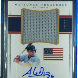 2016 Panini National Treasures Aledmys Diaz AU SN99 MEM #MDJS-AD Cardinals Memor